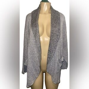 Banana Republic Lofty Knit Open Front Cardigan Shawl Collar Sweater XS